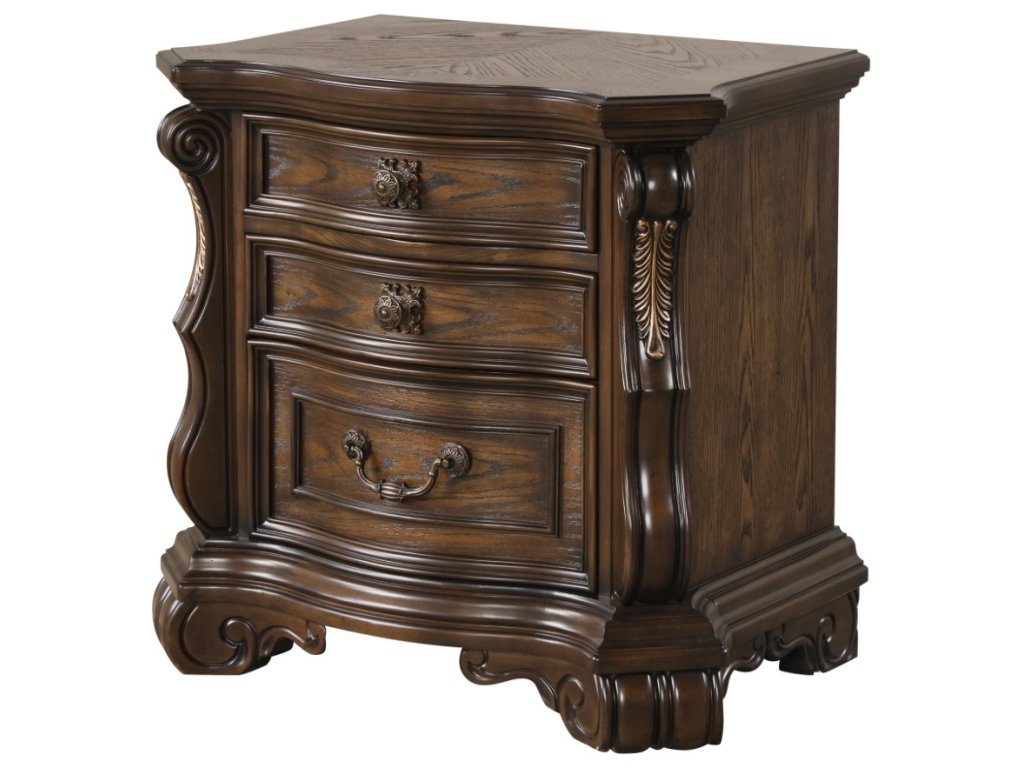 Nightstand W/ USB A-C, Dark Brown - image 3
