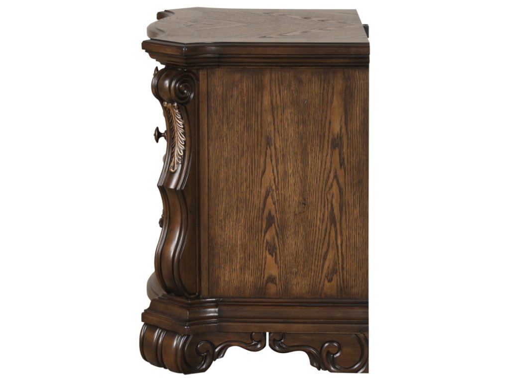 Nightstand W/ USB A-C, Dark Brown - image 4