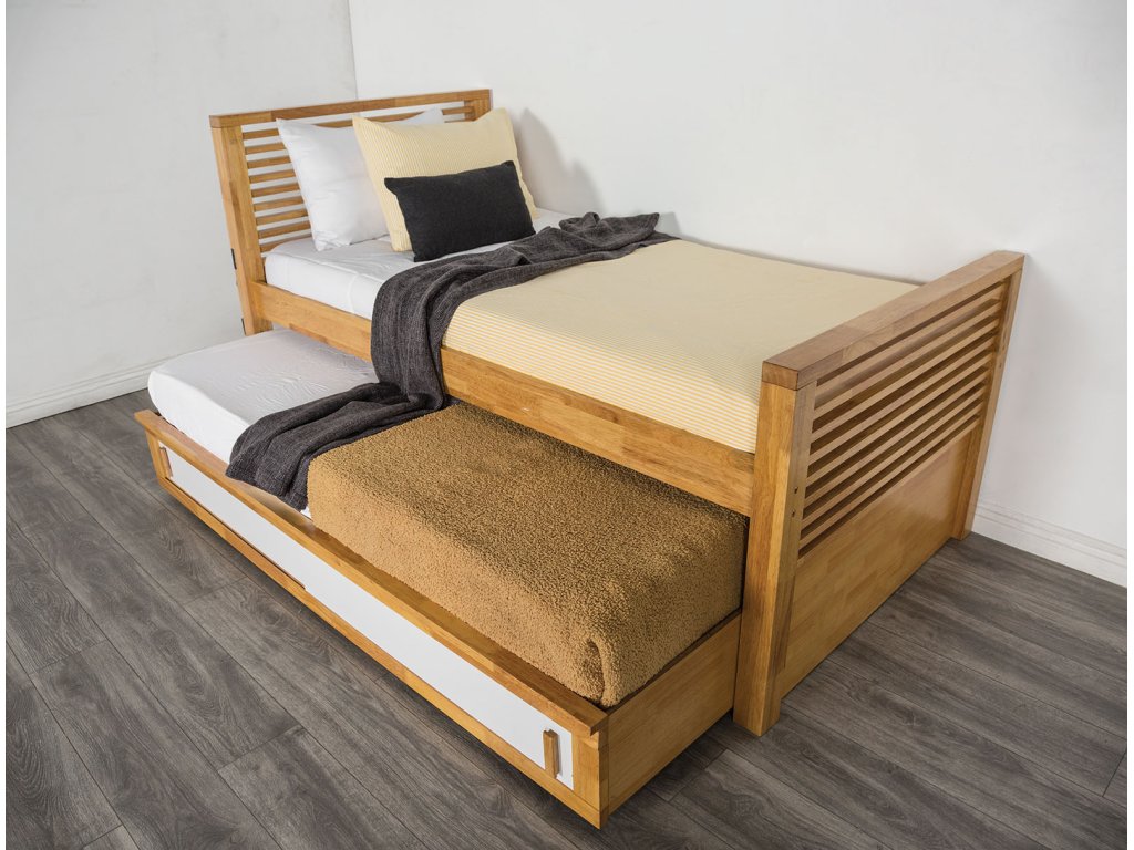 Full Captain Bed, Light Oak - image 2
