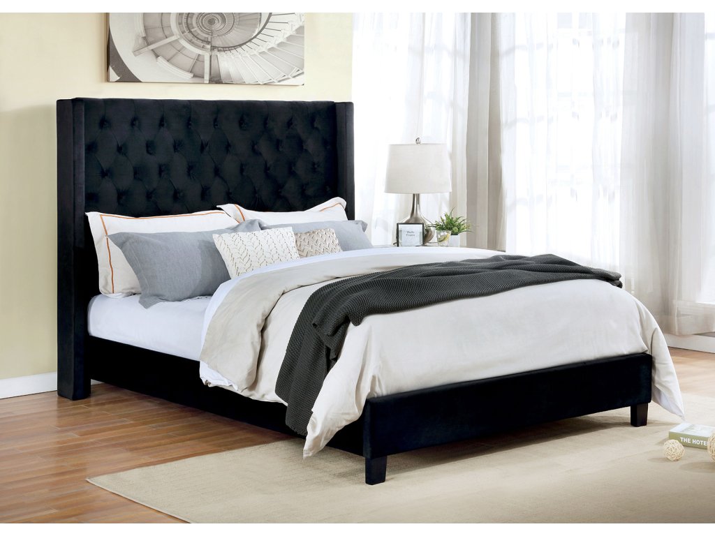 E.King Bed, Black - main image