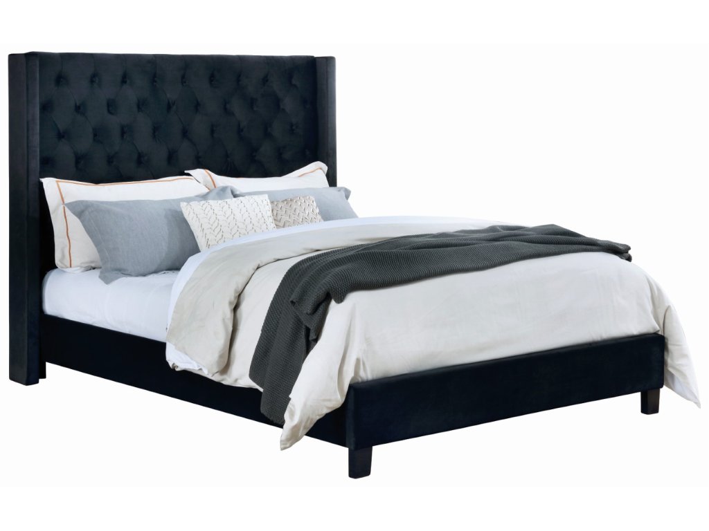 E.King Bed, Black - image 3