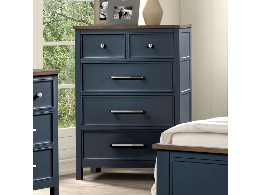 Chest, Blue/Dark Brown - main image