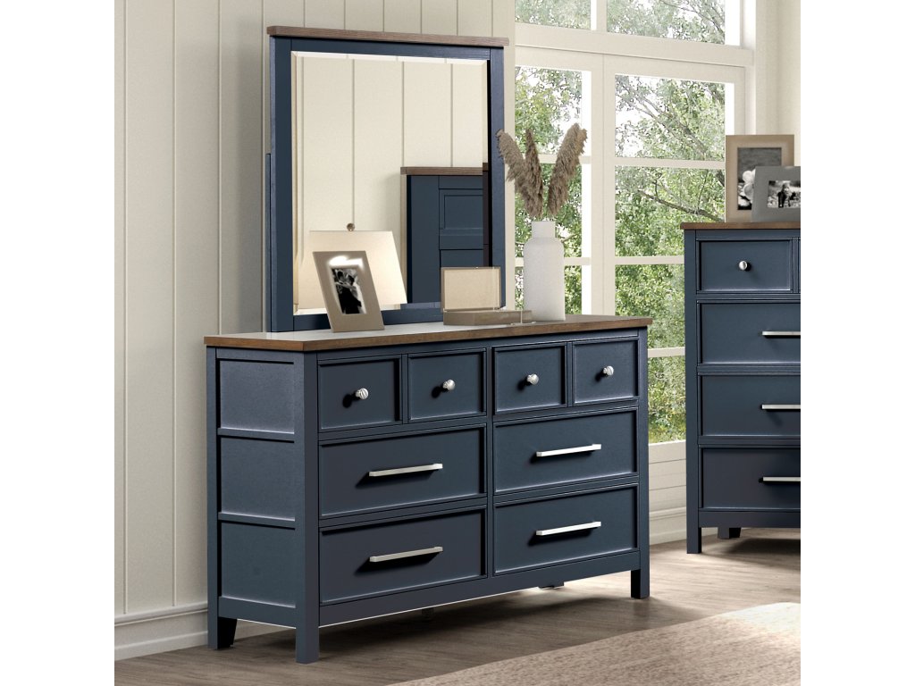 Dresser, Blue/Dark Brown - main image
