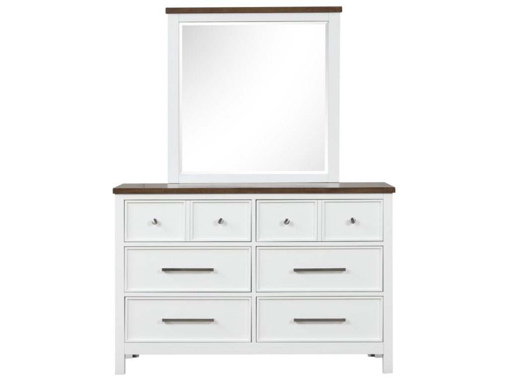 Dresser, White/Dark Brown - image 3