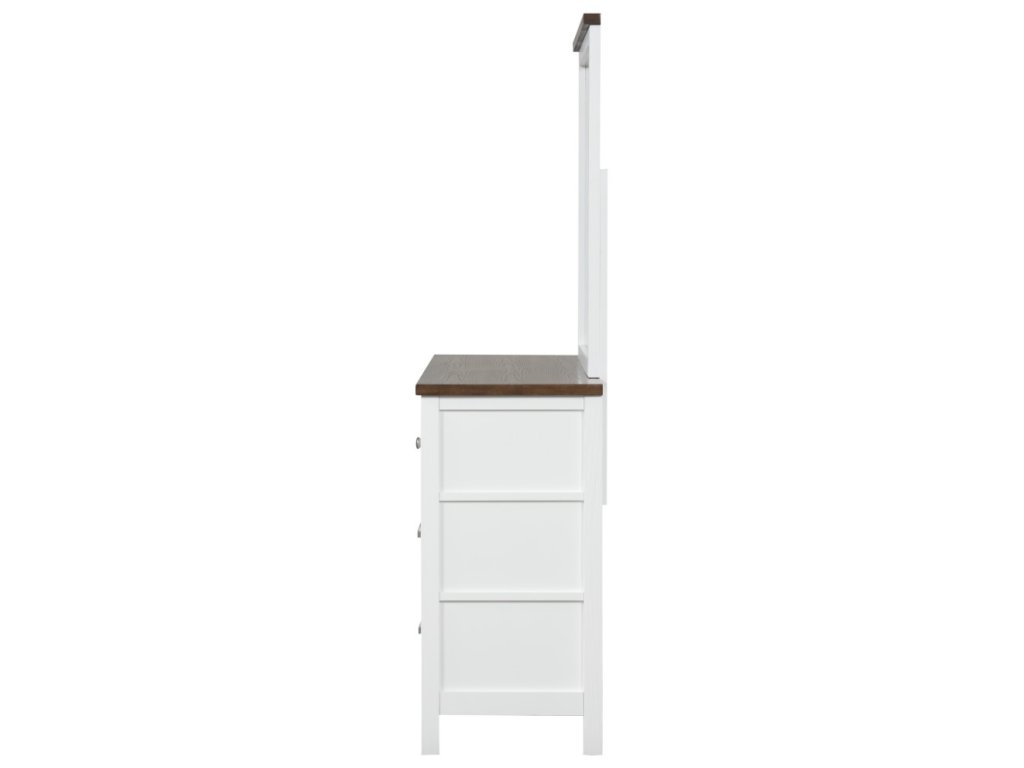 Dresser, White/Dark Brown - image 4