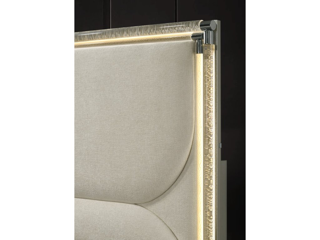 Queen Bed, Dark Walnut/White - image 3