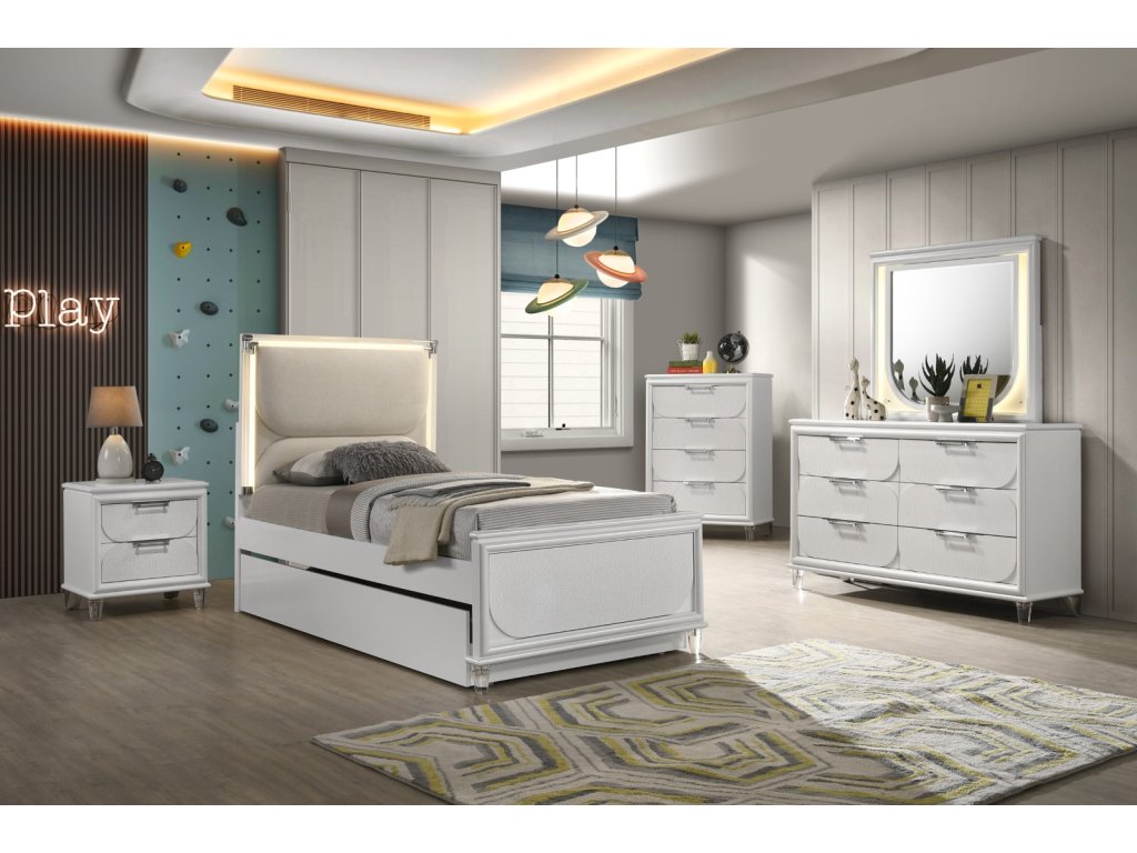 5 Pc. Twin Bedroom Set w/ 2NS - image 3