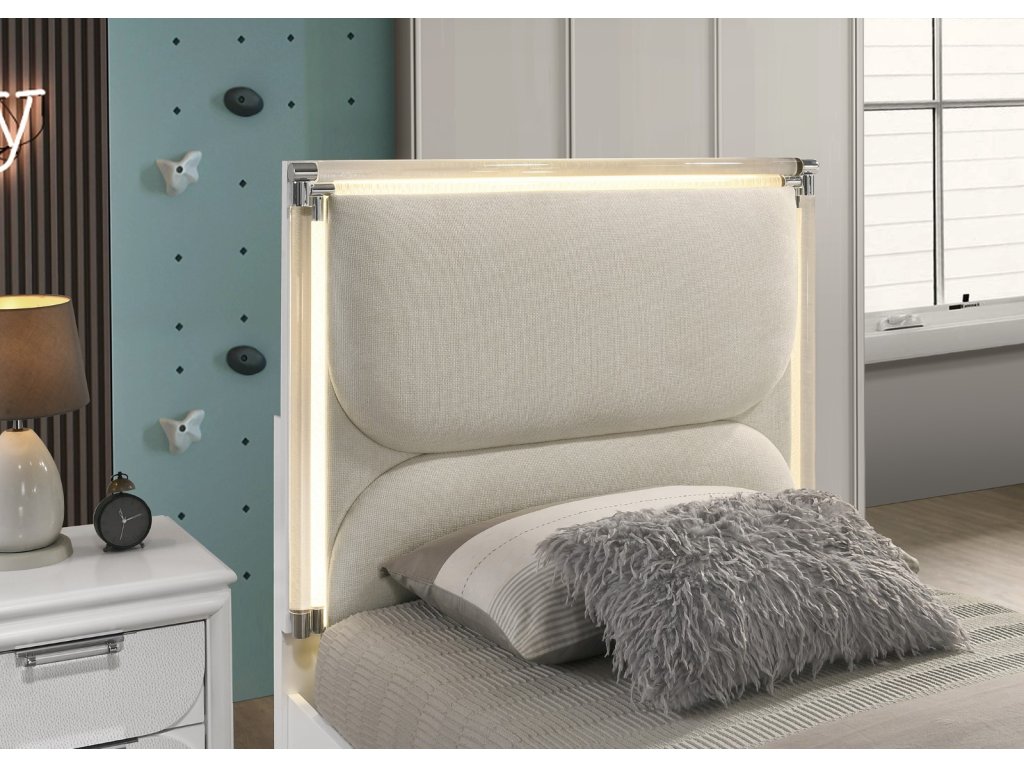 Full Bed w/ Trundle, Pearl White - image 3