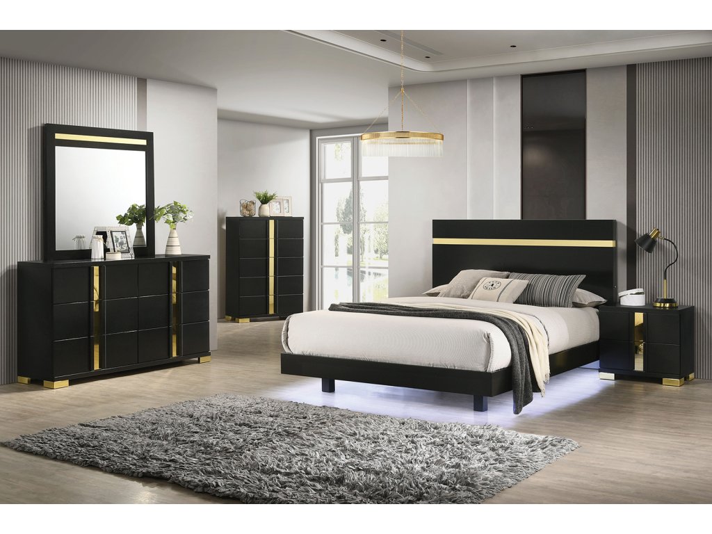 Dresser, Black/Gold - image 1