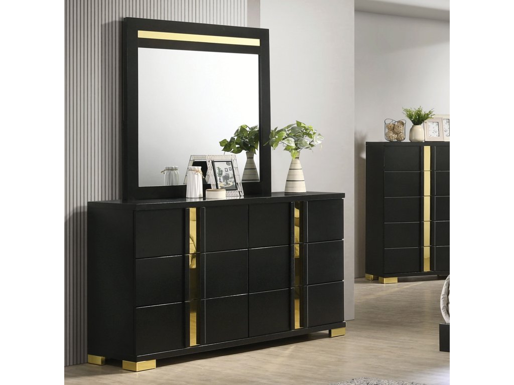 Dresser, Black/Gold - main image