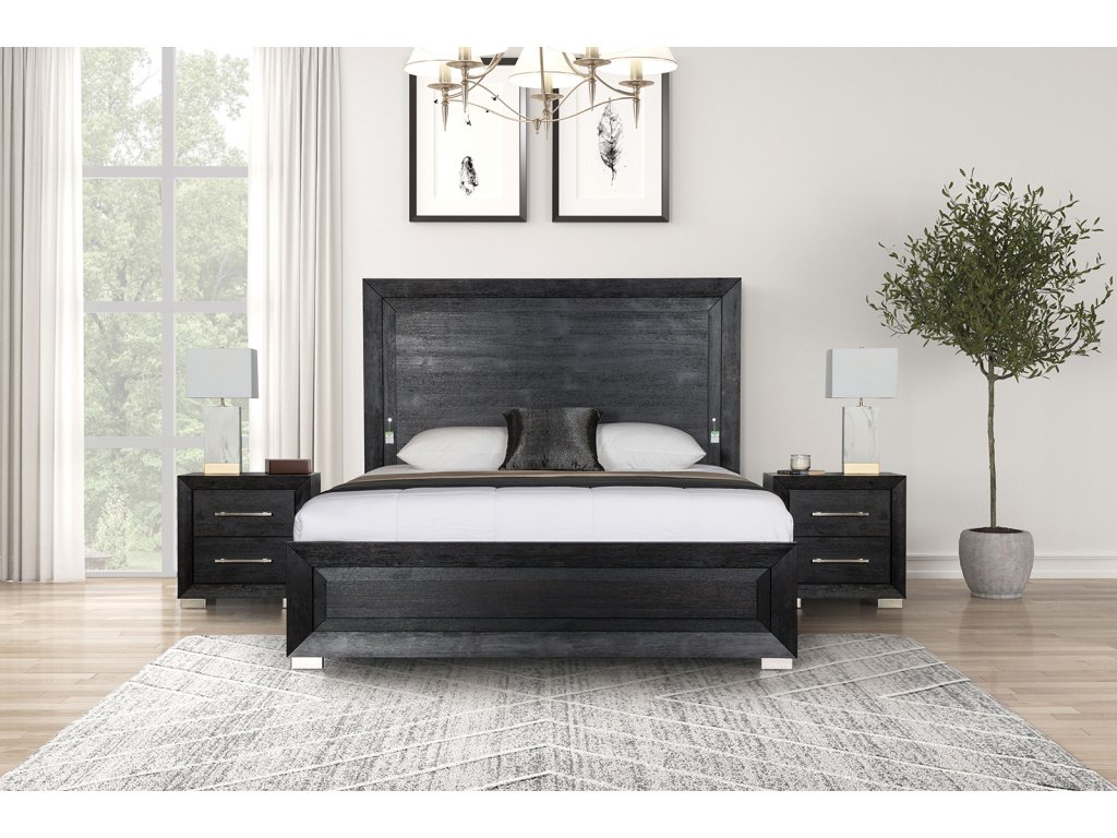 Queen Bed, Black - image 2
