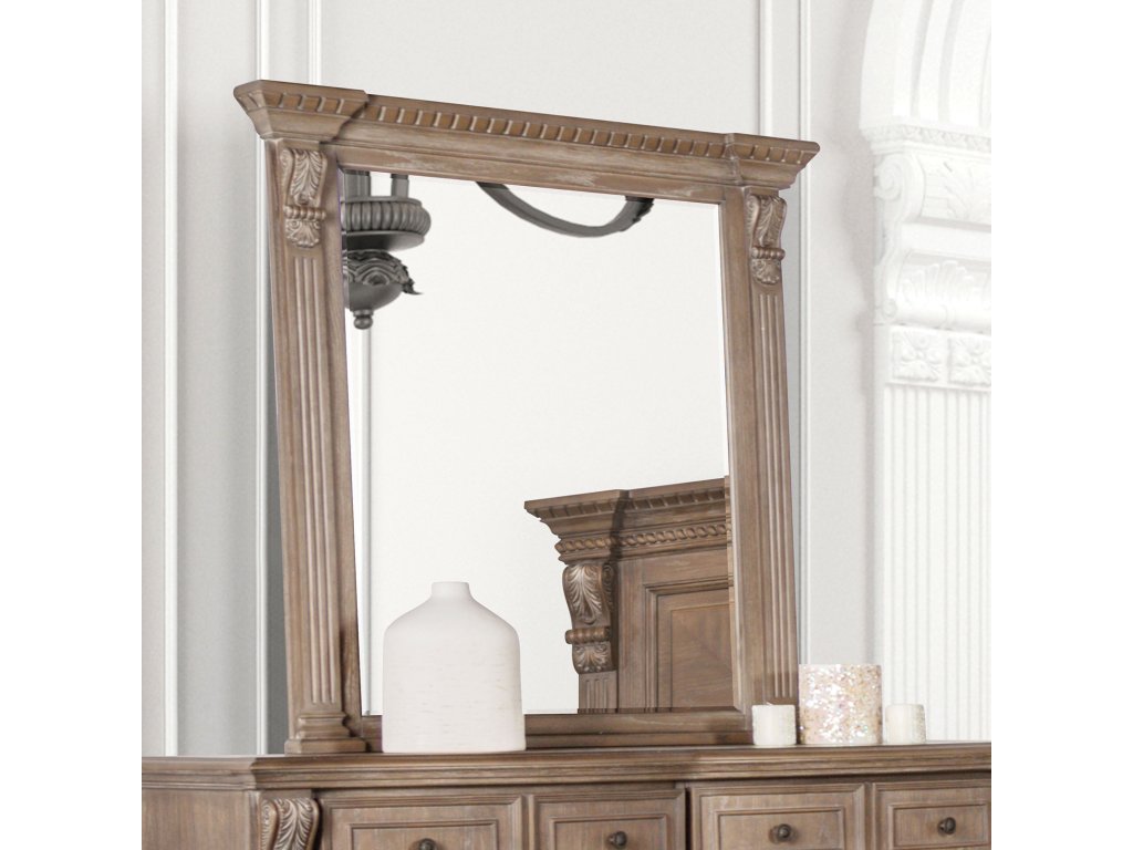Mirror, Antique Oak - main image