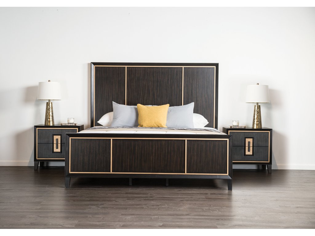 E.King Bed, Espresso - image 1