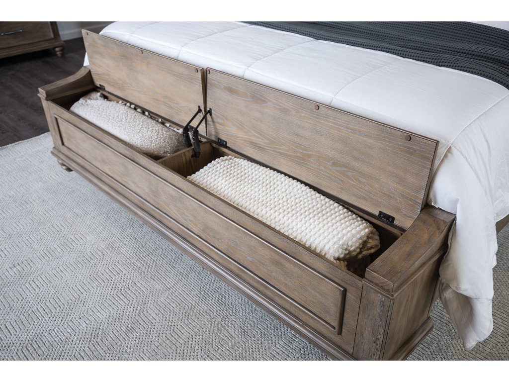 Queen Bed, Aged Oak - image 3