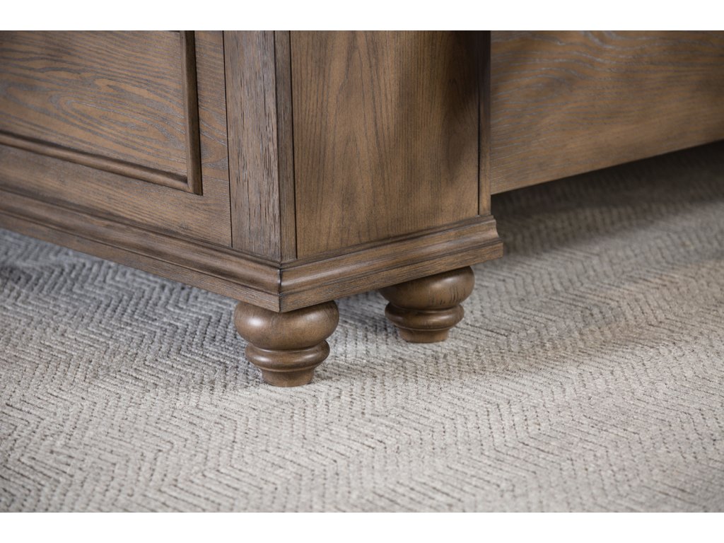 Queen Bed, Aged Oak - image 4