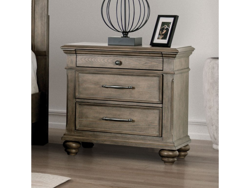 Nightstand, Aged Oak - main image