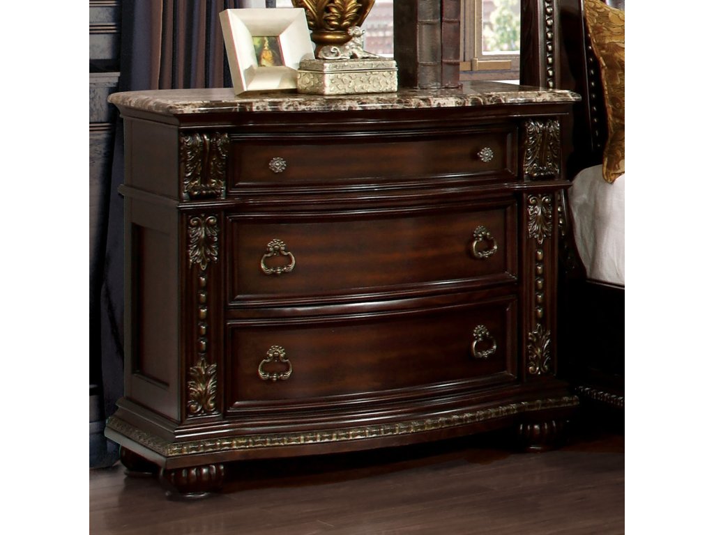 Nightstand, Brown Cherry - main image
