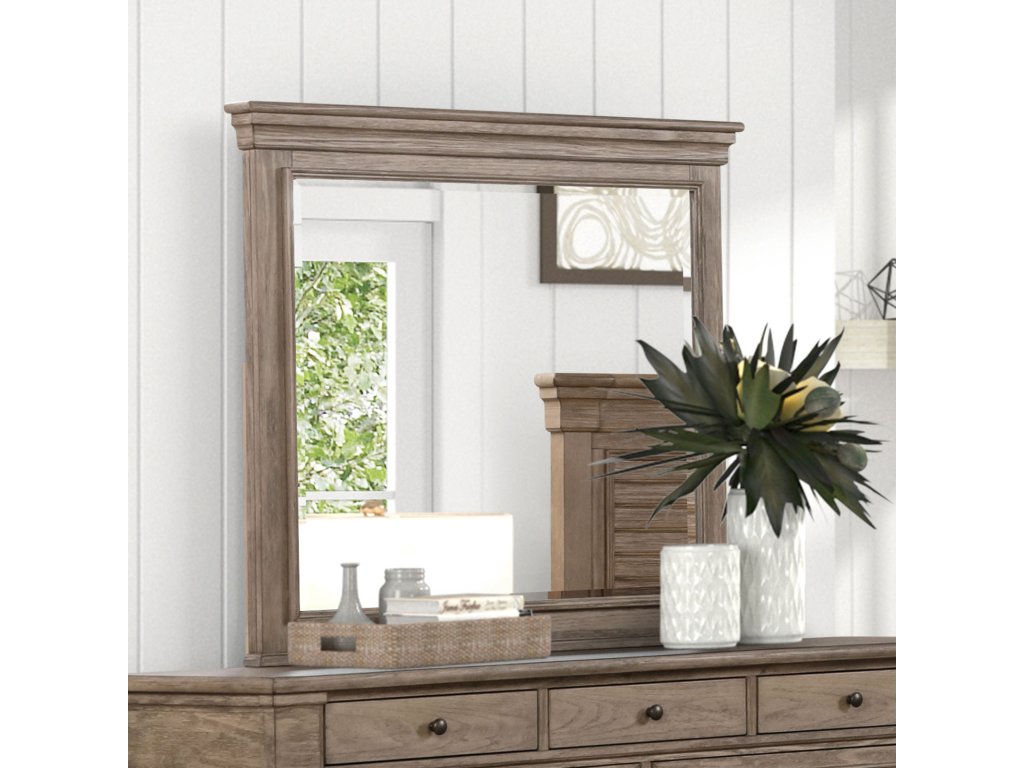 Mirror, Weathered Gray - main image