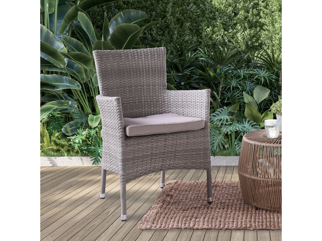 3 Pc. Patio Dining Set, Gray - image 1