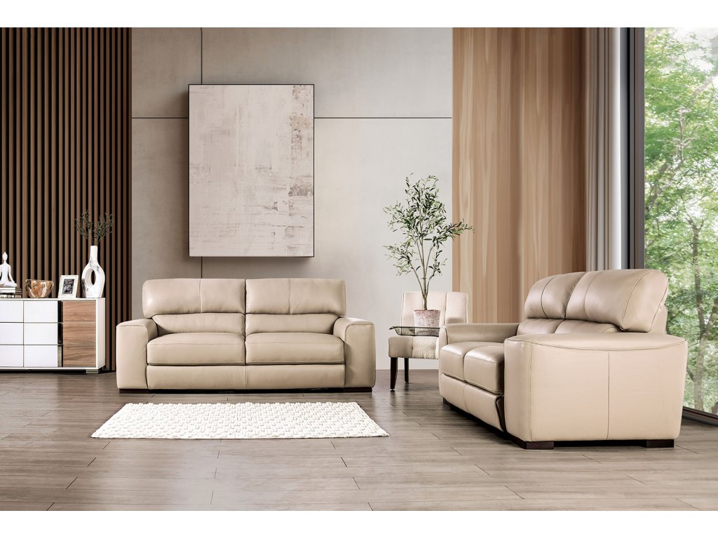 Loveseat, Taupe - image 1