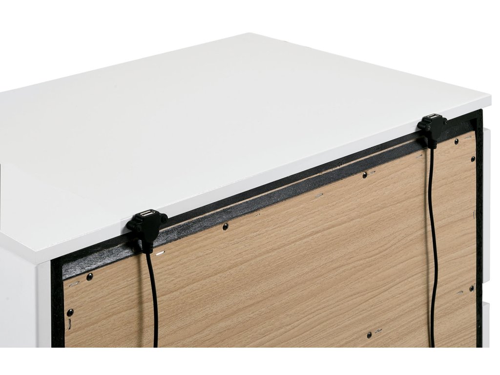 Queen Bed, White - image 2