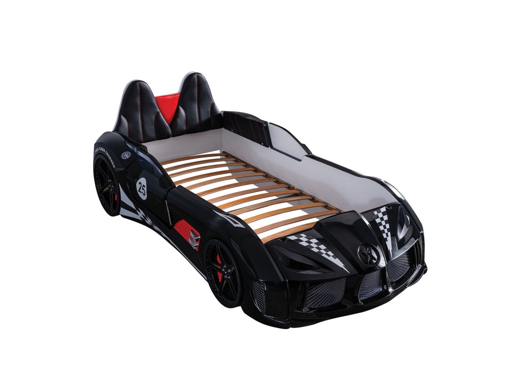 Twin Car Bed, Black - image 5