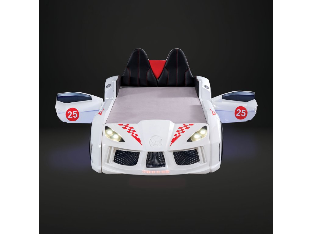 Twin Car Bed, White - image 4