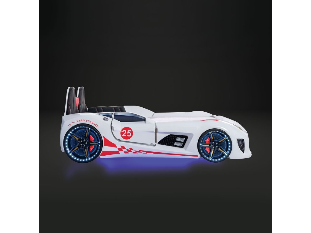 Twin Car Bed, White - image 5