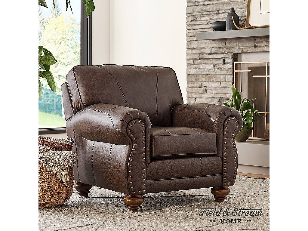 Noble Leather Club Chair - image 8