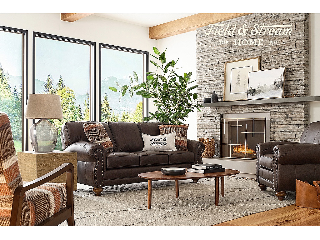Best Home Furnishings Noble Top-Grain Leather Stationary Sofa, alternate view 7