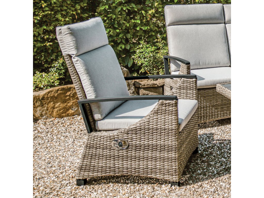 Arm Chair, Gun Metal/Brown/Gray - main image