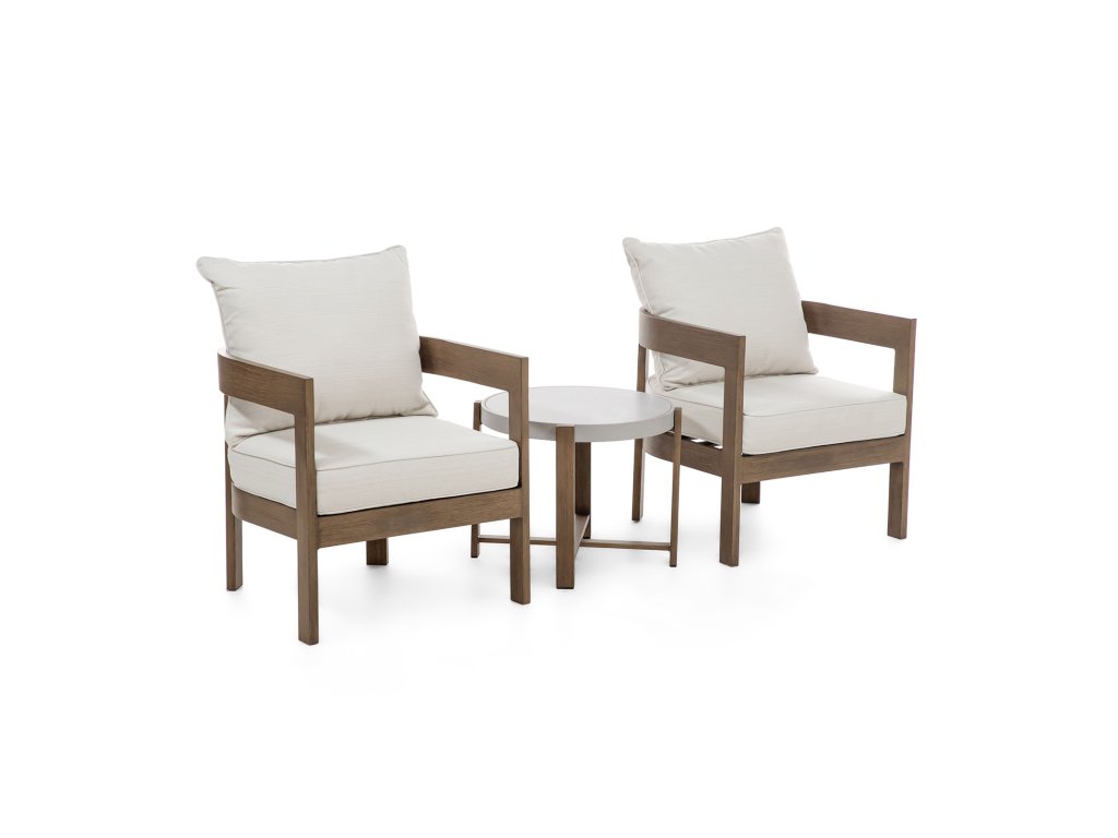 3 Pc. Patio Set, Natural/Beige - main image