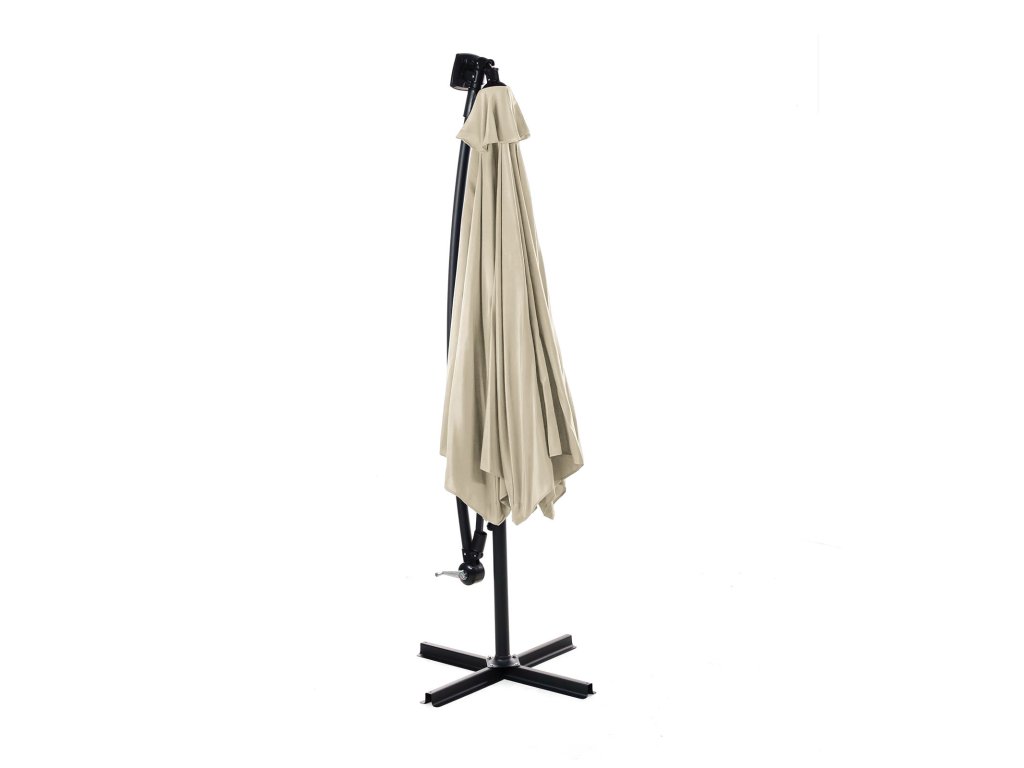 Cantilever Umbrella w/ LED, Canvas Stone - image 1