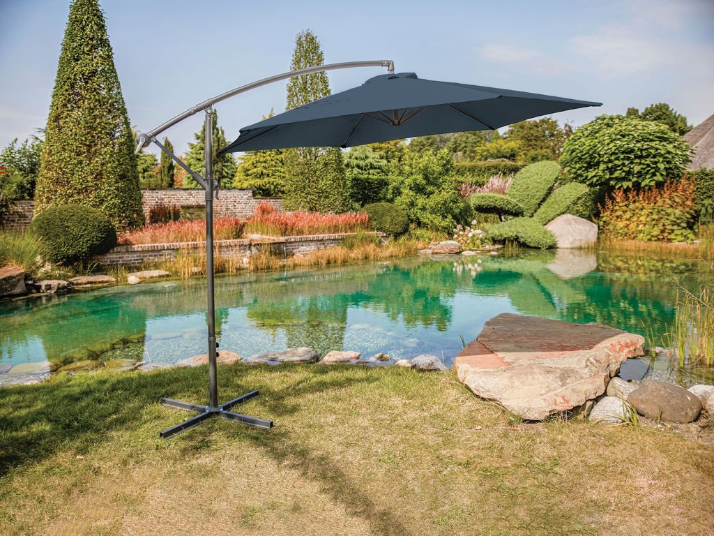 Cantilever Umbrella w/ LED, Dark Sapphire - main image