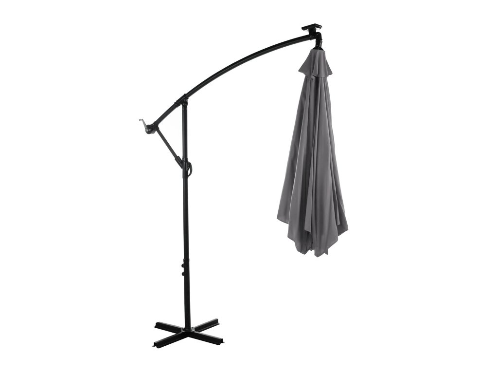 Cantilever Umbrella w/ LED, Graphite - image 2