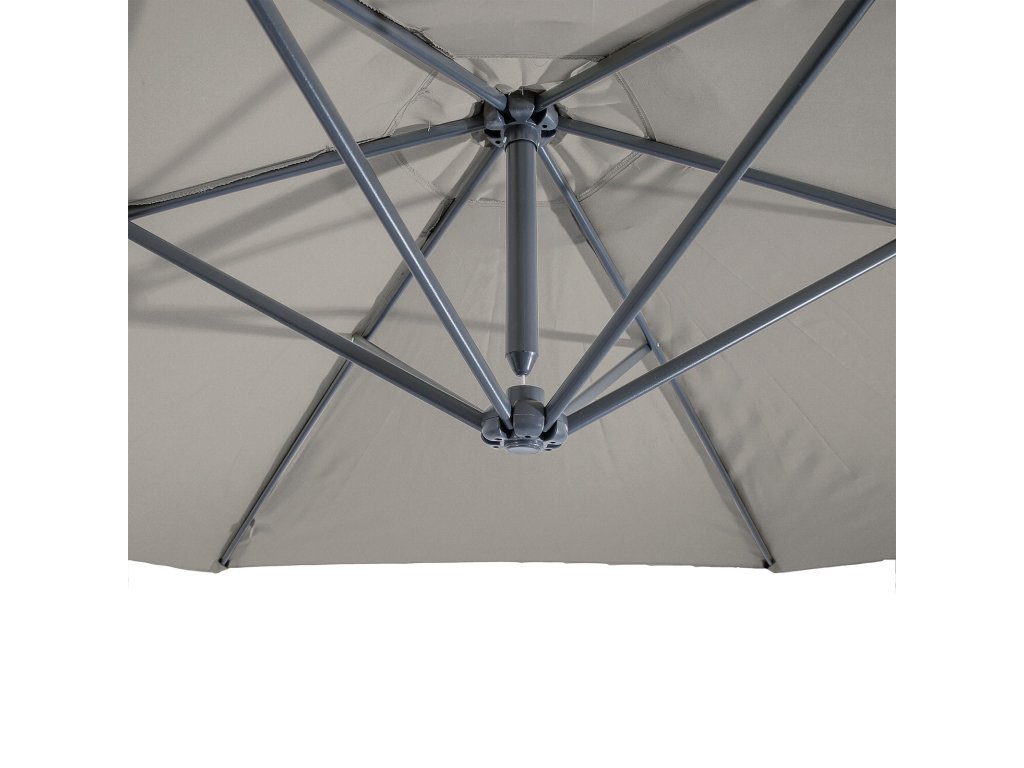 Cantilever Umbrella w/ LED, Graphite - image 4