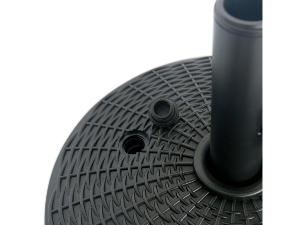 Round Umbrella Base, Black - image 1