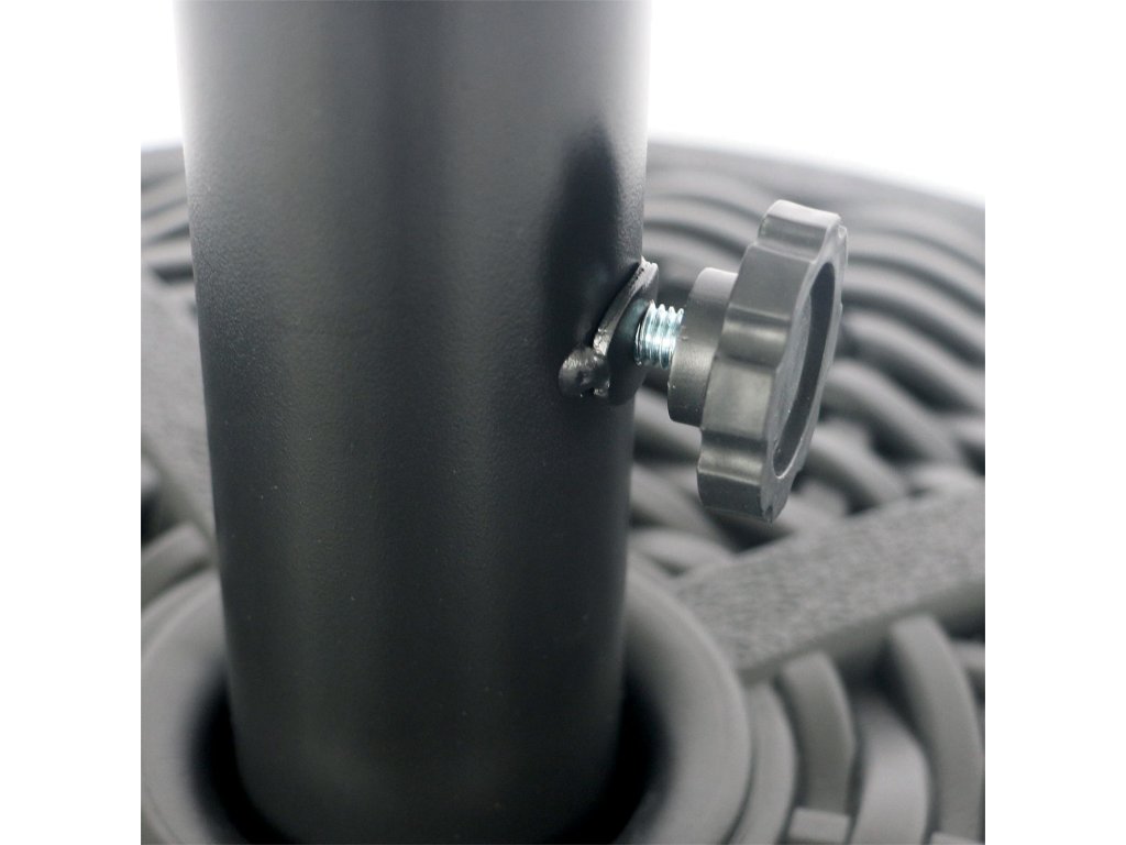 Round Umbrella Base, Black - image 1