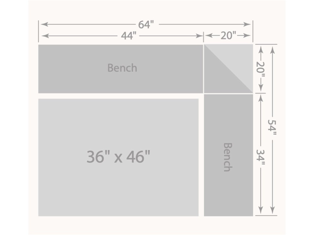 5 Piece Mission Corner Nook Set - image 1
