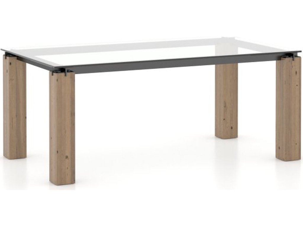 Rectangular Glass Table – Legs LE - main image