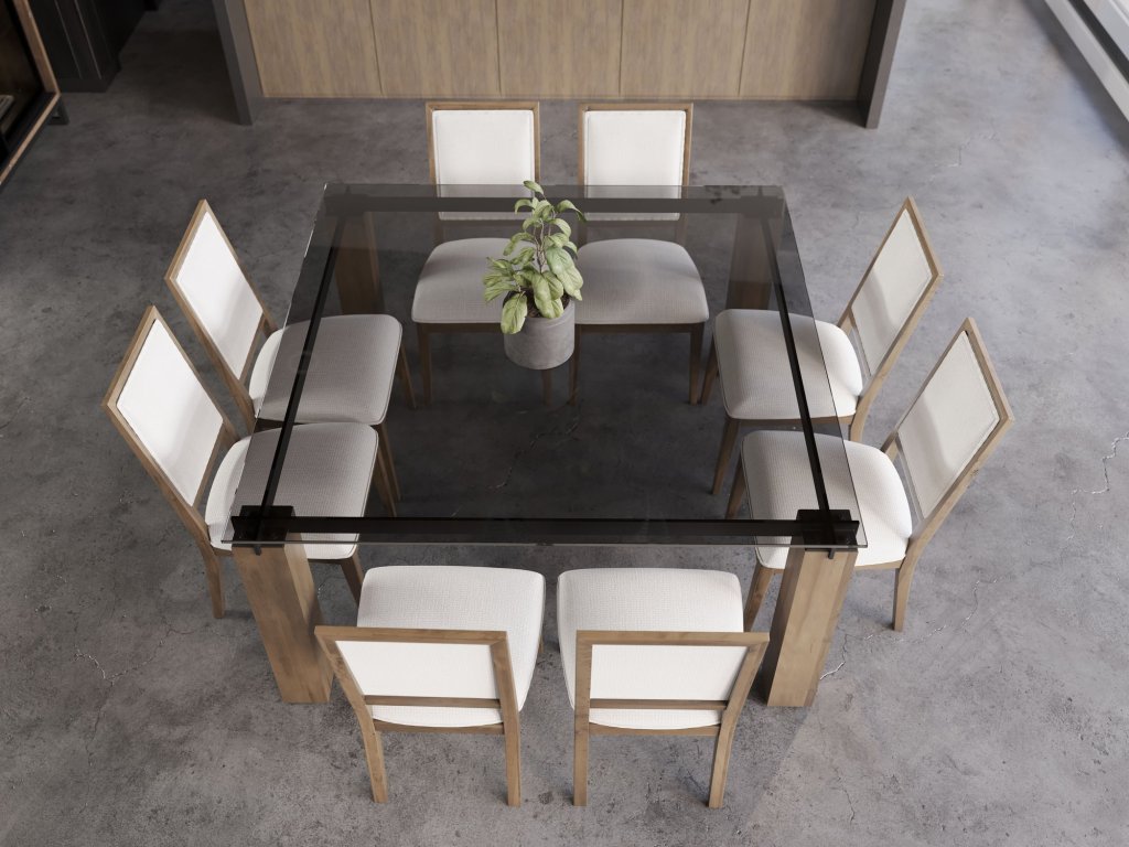 Square Glass Table – Legs LE - image 4