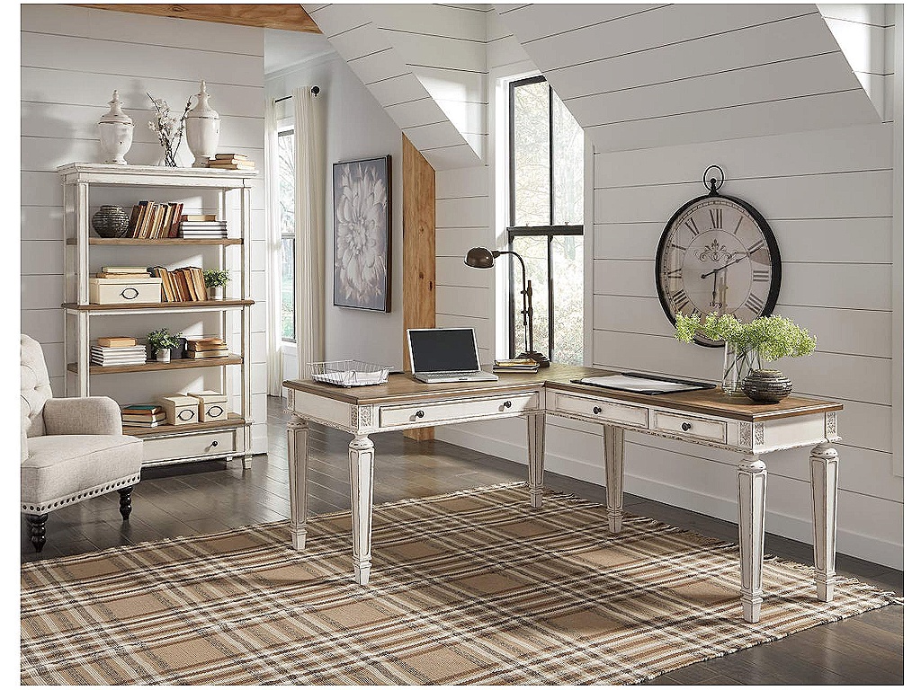 Realyn Home Office Desk and Bookcase - main image