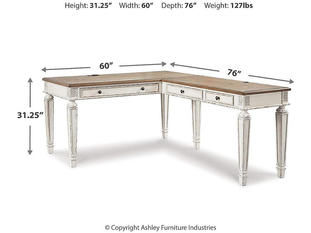 Realyn Home Office Desk and Bookcase - image 8