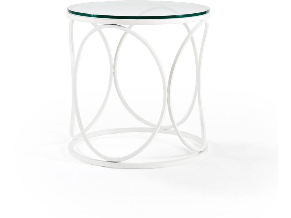 Johnston Casuals Furniture Helena End Table Clear Glass, primary thumbnail