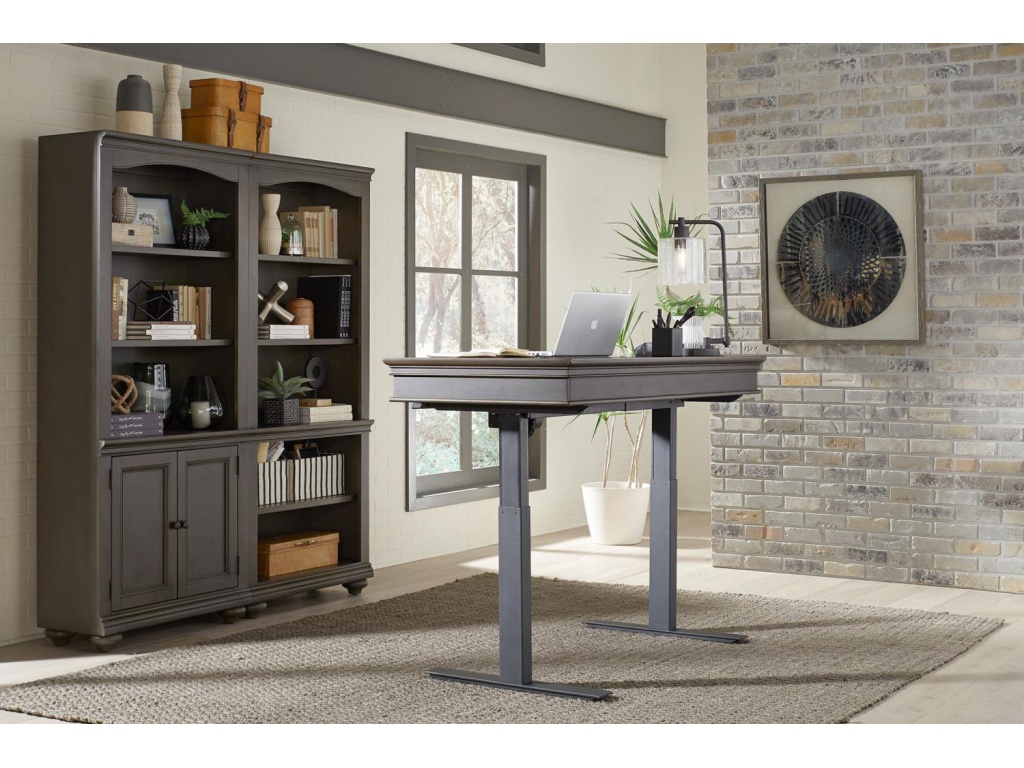 Adj. Desk Base - Black - image 2