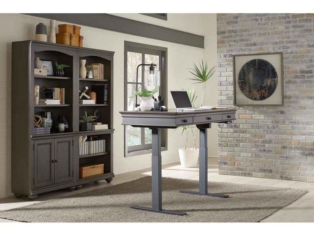 Adj. Desk Base - Black - image 3