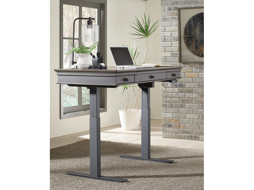Adj. Desk Base - Black - image 4