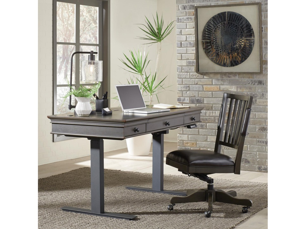 Adj. Desk Base - Black - image 5