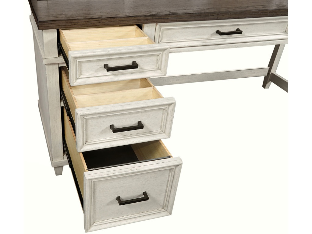 Pedestal Desk And Return - image 10