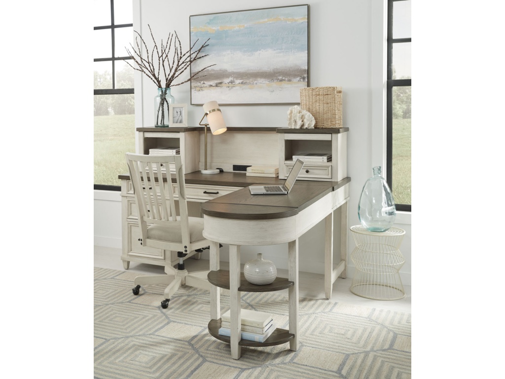 Pedestal Desk And Return - image 2